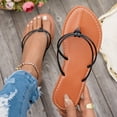 thumbnail image 1 of Bxsruta Flexible Flip Flop Sandals with Contoured Footbed, Non-Slip Casual Summer Footwear for Women, 1 of 8