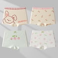 thumbnail image 1 of Bxsruta Girls Flat Corner Pants Soft Breathable Summer Underwear No Butt Clip Design 4-Pack, 1 of 4