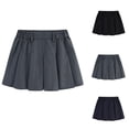 thumbnail image 1 of Bxsruta Girls Pleated Skirt with Built-in Shorts Soft Polyester School Uniform Skirt for Everyday Wear Sizes 2-16, 1 of 8