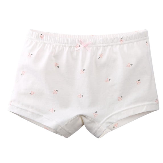 Bxsruta Girls' Printed Cotton Boyshorts Panties Soft and Comfortable Daily Wear 1-Pack