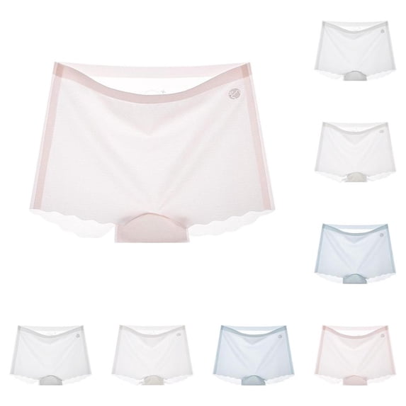 Bxsruta Girls Printed Lace Breathable Cotton Blend Shorts Underwear Tag-Free Elastic Waistband 5-12 Years