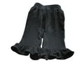 thumbnail image 1 of Bxsruta Girls Shorts, Child's Summer Solid Boys and Girls Baby Botton Pants Denim Flounce Cute Pants, Black 100, 1 of 4