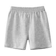 thumbnail image 1 of Bxsruta Girls Shorts, Child's Summer Solid Boys and Girls Baby Botton Short Pants Denim Cute Shorts Overalls, Gray 2 Years, 1 of 4