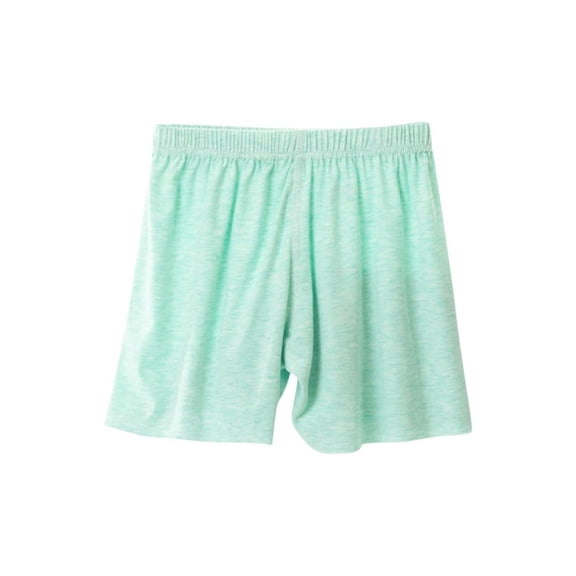 Bxsruta Girls Shorts, Mid Sized Children's Cotton and Linen Leggings for Summer Seamless Shorts for Boys and Girls Solid Color Thin Pants, Green 11 Years