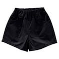 thumbnail image 1 of Bxsruta Girls Shorts, Toddler Kids Girls Boys Casual Spring Summer Solid Color Pockets Children's Shorts, Black 18 Months, 1 of 6