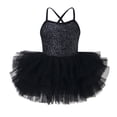 thumbnail image 1 of Bxsruta Girls Sleeveless Mesh Dance Jumpsuit for Ballet Practice Toddler Performance Romper, 1 of 7