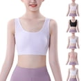 thumbnail image 1 of Bxsruta Girls Sports Bra, Wireless, Lightly Padded, Medium Support, U-Back, Breathable for Ages 10-16, 1 of 8