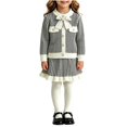 thumbnail image 1 of Bxsruta Girls Sweater and Skirt Set Long Sleeve Button Down Outfit Casual School Party Wear, 1 of 8
