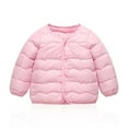 thumbnail image 1 of Bxsruta Jacket for Girls, Boys and Girls Fall and Winter Baby Solid Color Coat Small and Medium-sized Warm Coat, 1 of 8