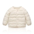 thumbnail image 1 of Bxsruta Jacket for Girls, Boys and Girls Fall and Winter Baby Solid Color Coat Small and Medium-sized Warm Coat, 1 of 5