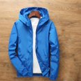 thumbnail image 1 of Bxsruta Jacket for Girls, Children's Solid Color Recreational Sports Long Sleeve Hooded Blouse Outdoor Hooded Jacket, 1 of 7