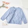 thumbnail image 1 of Bxsruta Jacket for Girls, Children's Winter Solid Color Adding Fleece for Warmth Long Sleeve Hoodless Casual Outwear for Kids, 1 of 6