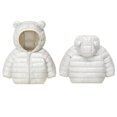 thumbnail image 1 of Bxsruta Jacket for Girls, Kids' Winter Fleece-Lined Zip Jacket with Faux Fur Hood, Elastic Cuff Thermal Coat, 1 of 6