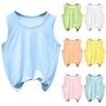 thumbnail image 1 of Bxsruta Kids Ages 2-12 Cotton Short Sleeve T-Shirt Soft Breathable Round Neck Casual Summer Shirts for Boys and Girls, 1 of 5