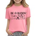 thumbnail image 1 of Bxsruta Kids Cotton Graphic T-Shirt Anti Bullying School Season Short Sleeve Tee, 1 of 7