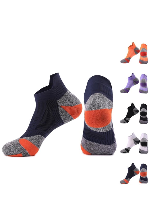 Mens Thermal Cycling Socks Wool Blend Blended Cushioned Breathable Outdoor Sports Performance Mid Calf Crew Socks 1 Pair