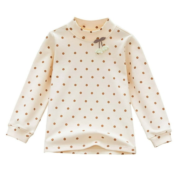 Bxsruta Kids Mushroom Print Brushed Fleece Pullover for Ages 3-10, Soft Crewneck Long Sleeve Shirt for Fall and Winter
