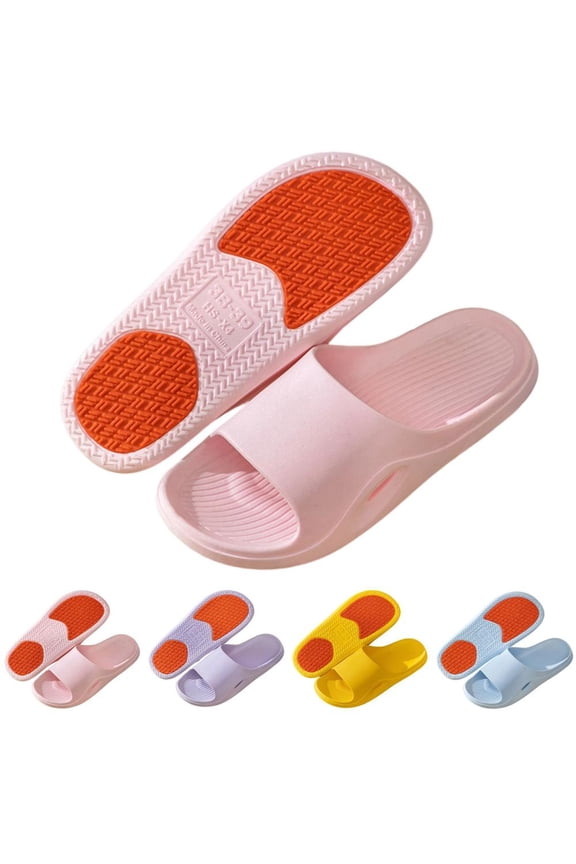 Pvc Open Toe Slide Sandals Comfortable Non Slip House Slippers for Indoor and Outdoor Use