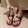 thumbnail image 1 of Bxsruta Retro-Inspired PVC Slide Sandals with Cushioned Sole, Women's Fashionable Outdoor Slippers for Casual Summer Outfits, 1 of 7