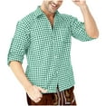 thumbnail image 1 of Bxsruta Shirts for Men, Men's Checkered Shirt with Contrast Stitching, 1 of 6