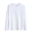 thumbnail image 1 of Bxsruta Shirts for Men, Men's Long Sleeves Shirts Loose Fit V-Neck Pullover Blouse in Solid Comfort Fabric, 1 of 7