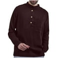 thumbnail image 1 of Bxsruta Shirts for Men, Men's Relaxed Mandarin Collar Shirt, 1 of 7