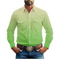 thumbnail image 1 of Bxsruta Shirts for Men, Men's Vintage-Inspired Polyester Button-Down Shirt with Relaxed Fit, 1 of 8