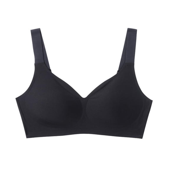 Bxsruta Sports Bras for Women, Women's Nursing Bra Maternity Sleeping Underwear Large Size Large Cup No Underwear Women Daily Bra, Black