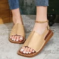 thumbnail image 1 of Bxsruta Structured Open-Toe Slides with Ergonomic Footbed, Supportive Summer Walking Sandals, 1 of 8