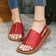 thumbnail image 1 of Bxsruta Structured Open-Toe Slides with Ergonomic Footbed, Supportive Summer Walking Sandals, 1 of 8