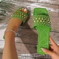 thumbnail image 1 of Bxsruta Studded Square-Toe Slide Sandals with Quilted Insole, Women's Fashionable Casual Footwear for Daily Errands, 1 of 8
