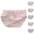 thumbnail image 1 of Bxsruta Teen Girls Cotton Underwear Breathable Mid Waist Full Coverage Panties Soft Comfort Daily Wear Multipack, 1 of 4