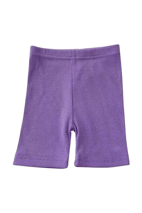 Toddler Boy Shorts, Male and Female Candy Colored Baby Five Quarter Pants, Purple 110/9 Months