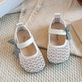 thumbnail image 1 of Bxsruta Toddler Girl Mary Janes Flat Shoes Bowknot Cute Princess Shoes Walking Shoes, 1 of 6