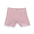 thumbnail image 1 of Bxsruta Toddler Girl Shorts, Children's Bow Cotton Lace Lace Casual High Waisted Leggings and Shorts, Pink 10 Years, 1 of 7