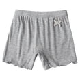 thumbnail image 1 of Bxsruta Toddler Girl Shorts, Children's Solid Color with Bow Cotton Casual High Waisted Leggings and Shorts, Gray 14Years, 1 of 5