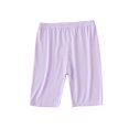 thumbnail image 1 of Bxsruta Toddler Girl Shorts, Children's Summer Solid Color Casual High Waisted Five Quarter Pants, Purple 110, 1 of 6