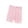 thumbnail image 1 of Bxsruta Toddler Girl Shorts, Children's Summer Solid Color Casual High Waisted Leggings Shorts, Pink 5-6Years, 1 of 7
