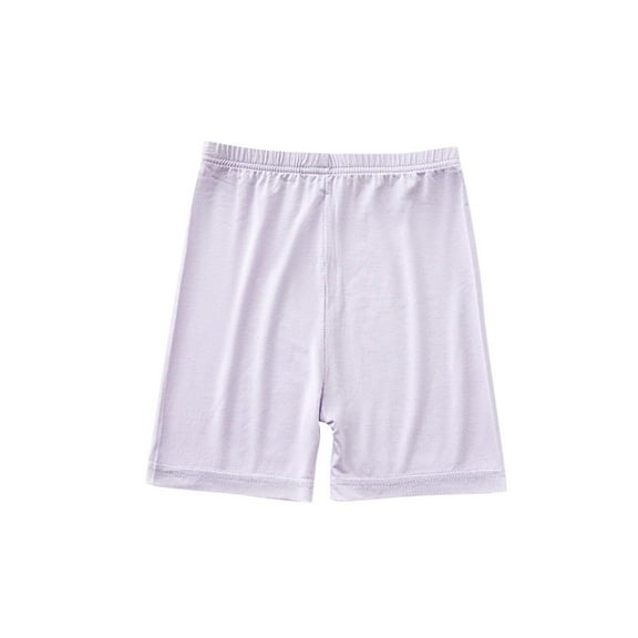 Bxsruta Toddler Girl Shorts, Children's Summer Solid Color Casual High Waisted Leggings Shorts, Purple 2-3Years