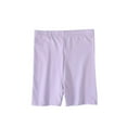 thumbnail image 1 of Bxsruta Toddler Girl Shorts, Children's Summer Solid Color Casual High Waisted Leggings Shorts, Purple 3-4Years, 1 of 8