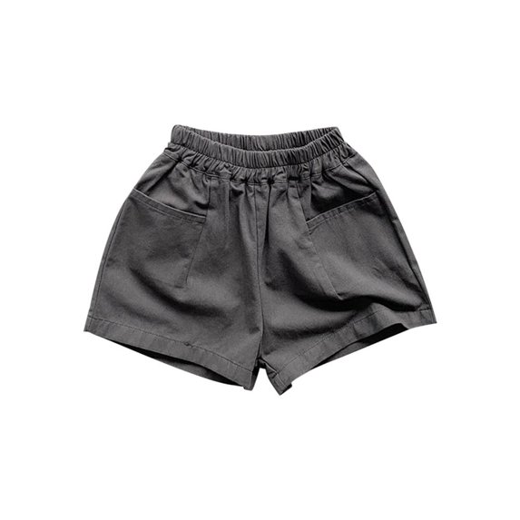 Bxsruta Toddler Girl Shorts, Children's Summer Solid Color Casual Shorts with Pockets