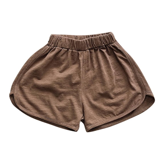 Bxsruta Toddler Girl Shorts, Children's Summer Solid Color Cotton Casual Sports Shorts