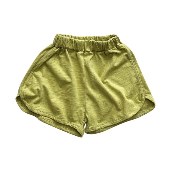 Bxsruta Toddler Girl Shorts, Children's Summer Solid Color Cotton Casual Sports Shorts