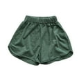 thumbnail image 1 of Bxsruta Toddler Girl Shorts, Children's Summer Solid Color Cotton Casual Sports Shorts, 1 of 5