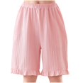 thumbnail image 1 of Bxsruta Toddler Girl Shorts, Children's Summer Solid Elastic Casual Sports Five Quarter Pants for Kids, Pink 14-15Years, 1 of 6