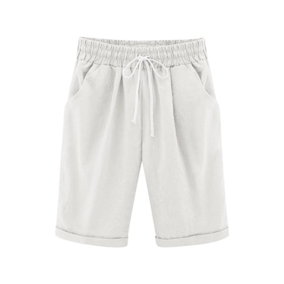 Bxsruta Toddler Girl Shorts, Children's Summer Solid Elastic Waistband Pocket Casual Sports Five Quarter Pants for Kids