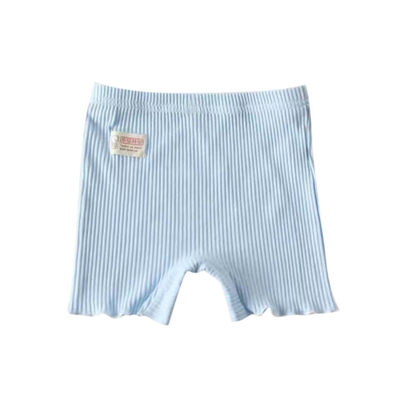 Bxsruta Toddler Girl Shorts, Girl Summer Elastic Waist Shorts Underwear Leggings Casual Pants Children's Shorts, Light Blue 3 Years