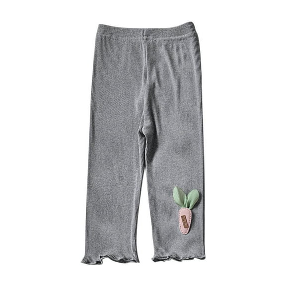 Bxsruta Toddler Girl Shorts, Girls' Summer Thin Elastic Waistband Leggings Cropped Pants Casual Pants Children's Shorts Shorts Children's Outerwear Pants Mid Pants, Dark Gray 2 Years