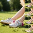 thumbnail image 1 of Bxsruta Toddler Girl Walking Shoes Breathable Mesh Flats Hook and Loop Casual Outdoor Shoes, 1 of 7