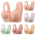 Bxsruta Wirefree Front Closure Full Coverage Bra for Women Comfort Wide ...